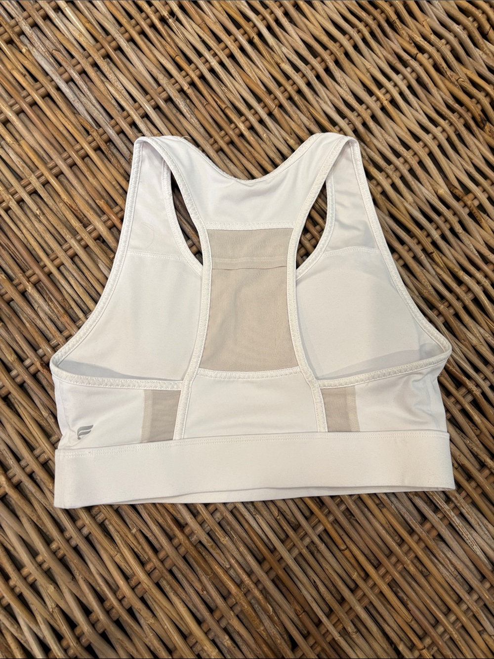 Fabletics white Racerback Sports Bra - Picture 3 of 3
